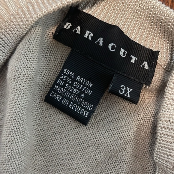 Baracuta Men’s Tan Beige Short Sleeve Pullover knit  Sweater 3XL NWOT - Picture 7 of 7